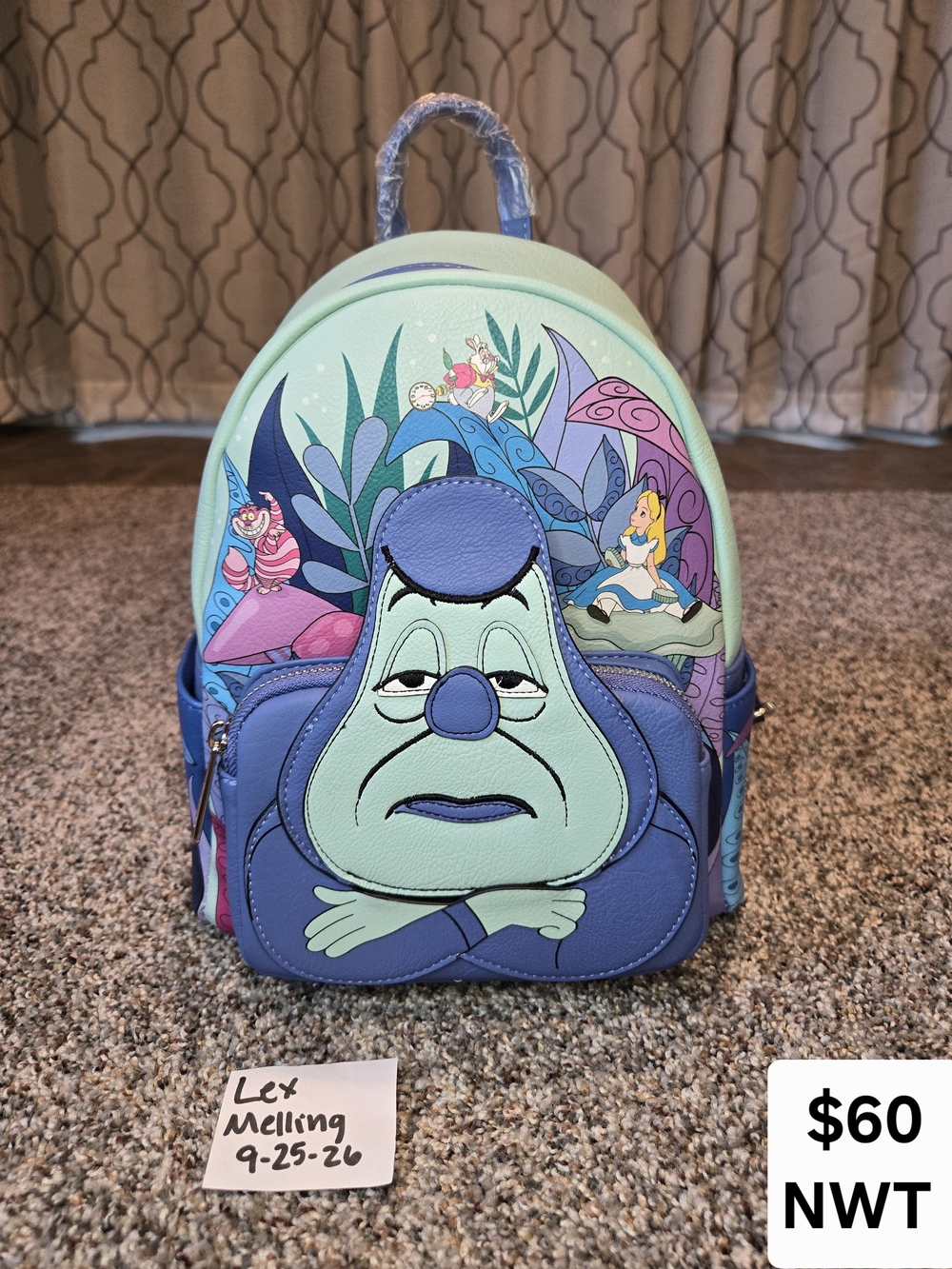 Alice in Wonderland Mini Backpack - Mint & Blue